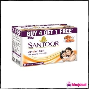 Santoor Sandalwood and Almond Milk Soap
